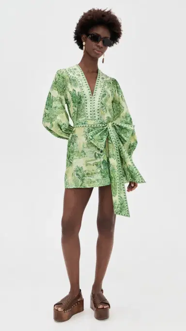 ALÉMAIS Sara Mini Dress Green | Thumbnail 5 ALÉMAIS Sara Mini Dress Green | Thumbnail 5