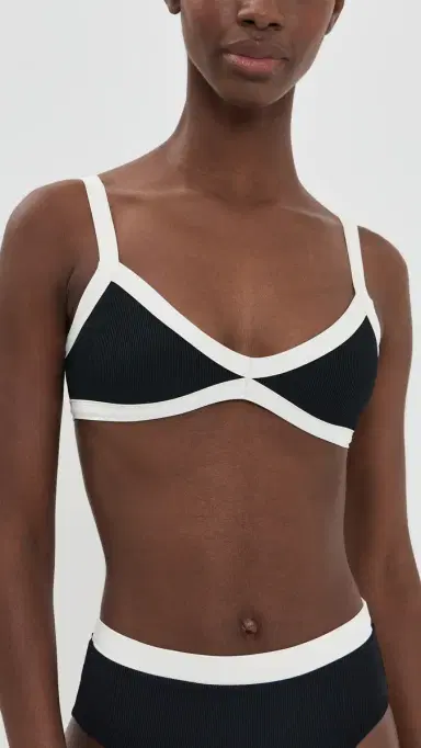 LSPACE Taylor Bikini Top Black/Cream | Thumbnail 2