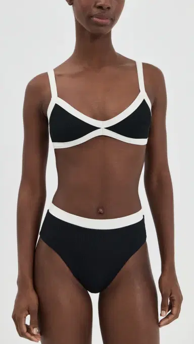 LSPACE Taylor Bikini Top Black/Cream | Thumbnail 5