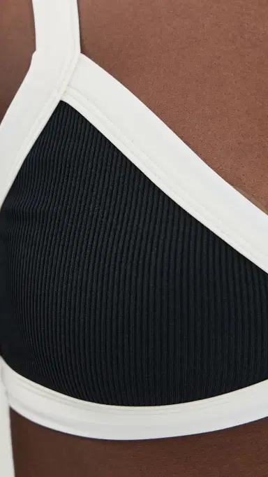 LSPACE Taylor Bikini Top Black/Cream | Thumbnail 6