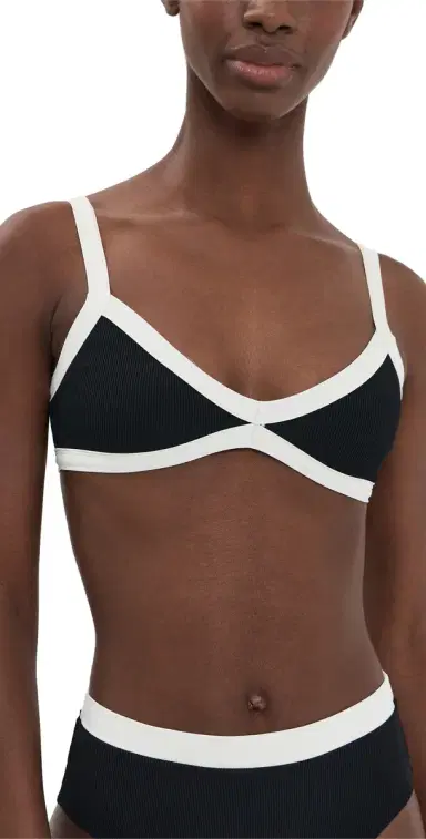 LSPACE Taylor Bikini Top Black/Cream | Thumbnail 1
