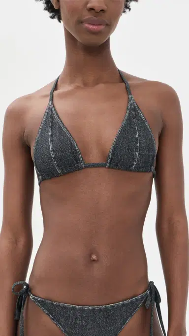 rag & bone Miramar Triangle String Bikini Top Washed Black | Thumbnail 2 rag & bone Miramar Triangle String Bikini Top Washed Black | Thumbnail 2