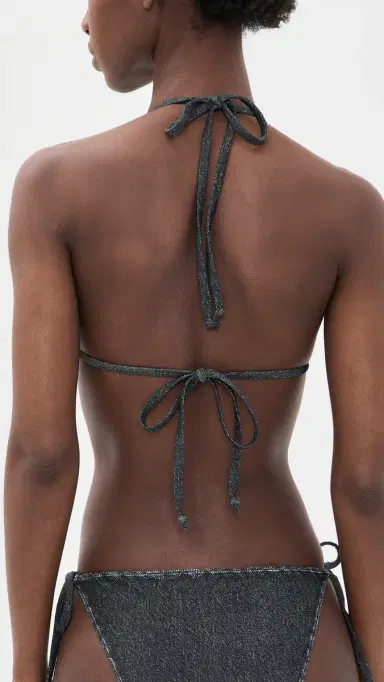 rag & bone Miramar Triangle String Bikini Top Washed Black | Thumbnail 3 rag & bone Miramar Triangle String Bikini Top Washed Black | Thumbnail 3