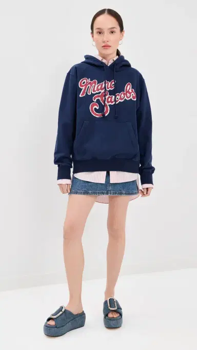 Marc Jacobs arc Logo Hoodie Navy ulti | Thumbnail 5 Marc Jacobs arc Logo Hoodie Navy ulti | Thumbnail 5