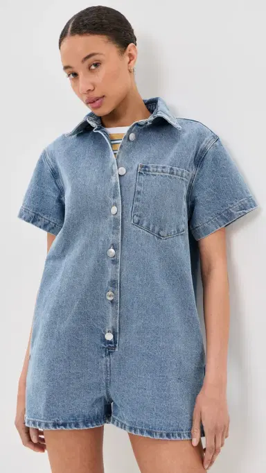 PARKE Short Sleeve Romper Vintage | Thumbnail 2
