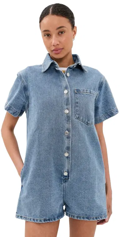 PARKE Short Sleeve Romper Vintage | Thumbnail 1