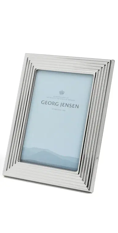 Georg Jensen Bernadotte Stainless Steel Mirror Picture Frame 4x6 | Thumbnail 1