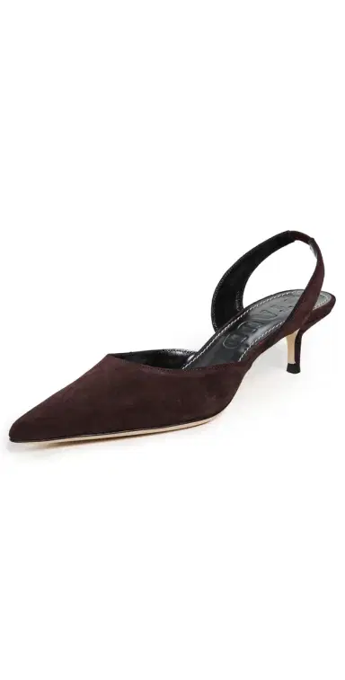 Staud Sebastian Slingback Heels Espresso | Thumbnail 1