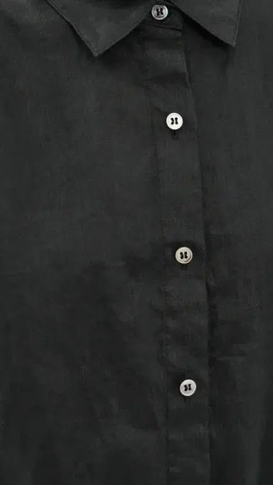 Theory Fixed Sleeve Cropped Shirt black - 001 | Thumbnail 6