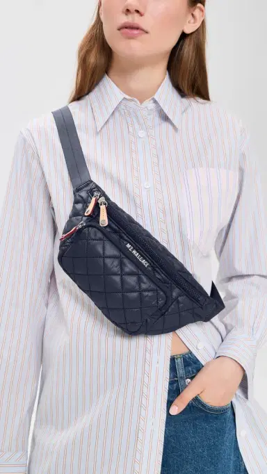 MZ Wallace Small Metro Sling Bag Navy One Size | Thumbnail 3 MZ Wallace Small Metro Sling Bag Navy One Size | Thumbnail 3