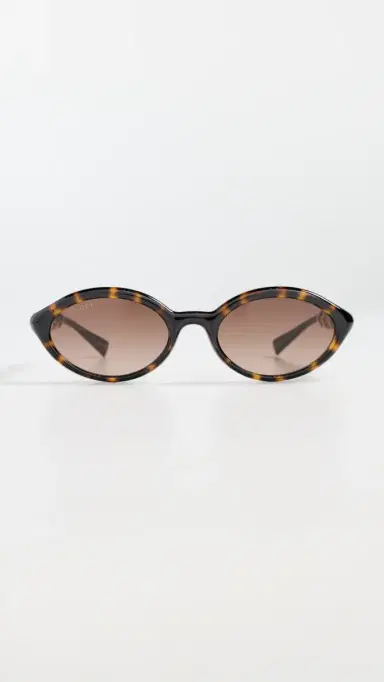 Gucci Bamboo Sunglasses Havana-Havana-Brown One Size | Thumbnail 2