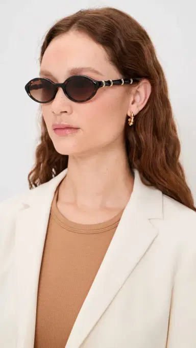 Gucci Bamboo Sunglasses Havana-Havana-Brown One Size | Thumbnail 3