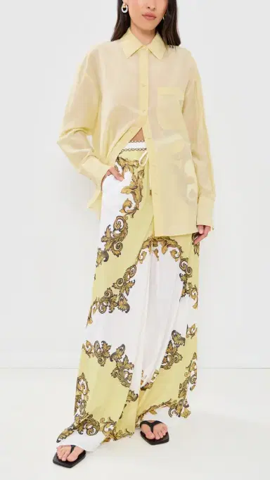 ALICE + OLIVIA Ojai Wide Leg Pants Golden Coast | Thumbnail 5