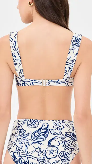 Simkhai Anniston Ruched Cup Bikini Top Blueberry Multi S | Thumbnail 3 Simkhai Anniston Ruched Cup Bikini Top Blueberry Multi S | Thumbnail 3