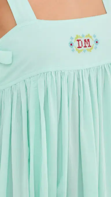 Damson Madder Aspen Midi Night Dress Mint 6 | Thumbnail 6
