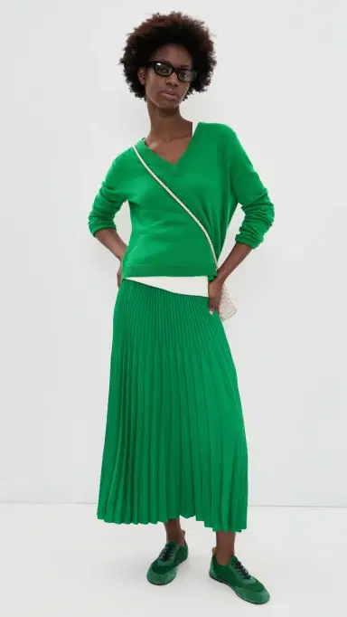 Jenni Kayne Flynn Cashmere Sweater Green | Thumbnail 5