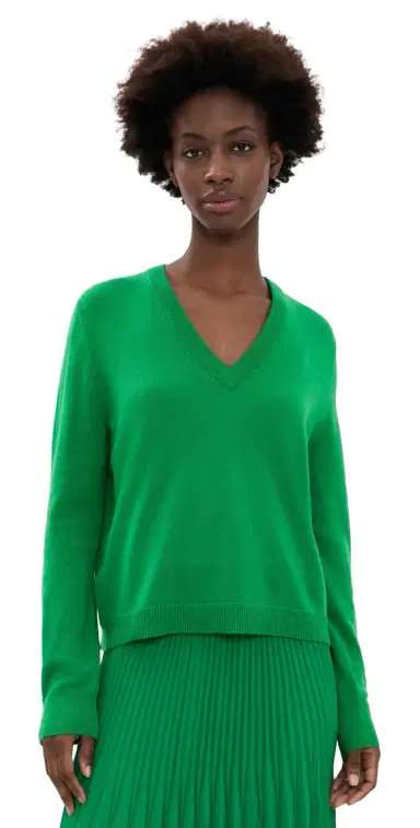 Jenni Kayne Flynn Cashmere Sweater Green | Thumbnail 1