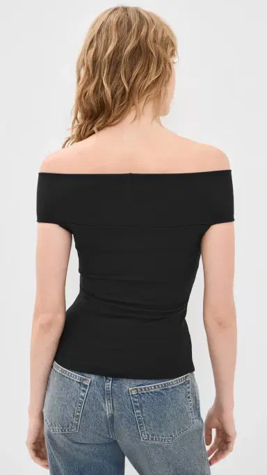 Susana Monaco Off houlder Twist Top Black | Thumbnail 3 Susana Monaco Off houlder Twist Top Black | Thumbnail 3