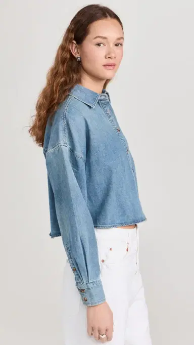Favorite Daughter The Ex Boyfriend Crop Shirt Goa L | Thumbnail 4