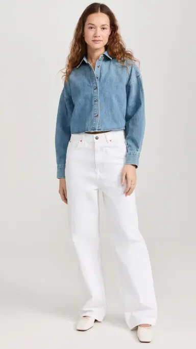 Favorite Daughter The Ex Boyfriend Crop Shirt Goa L | Thumbnail 5