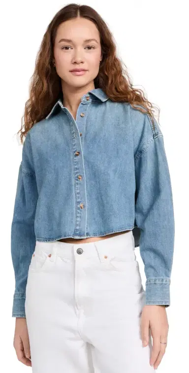 Favorite Daughter The Ex Boyfriend Crop Shirt Goa L | Thumbnail 1