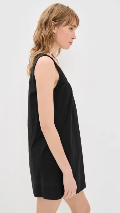 Joe's Jeans The Ana Mini Dress Black L | Thumbnail 4