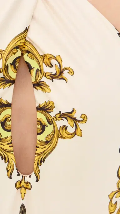 PQ Swim x ALICE + OLIVIA Halter One Piece Golden Coast | Thumbnail 6