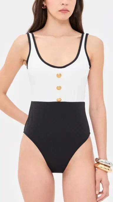 L'Agence Fine Line Mila One Piece White L | Thumbnail 5