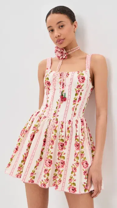 Agua Bendita x Stoney Clover Lane Spring Mini Dress Pamuk S | Thumbnail 2