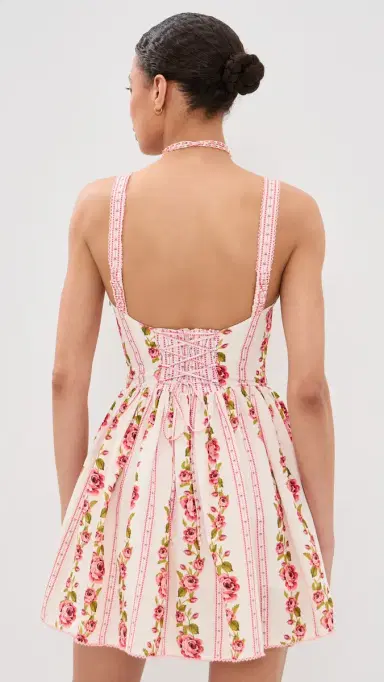 Agua Bendita x Stoney Clover Lane Spring Mini Dress Pamuk S | Thumbnail 3