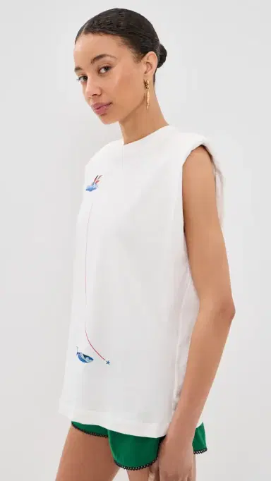 Farm Rio Fishing Dreams Tank Top | Thumbnail 4 Farm Rio Fishing Dreams Tank Top | Thumbnail 4