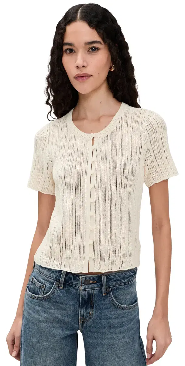 Z Supply tarboard Crochet Top Linen
