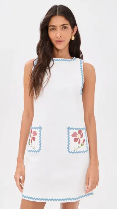 Another Girl Ric Rac Floral hift Dress | Thumbnail 2