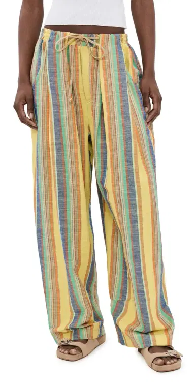 Free People Chambers Laid Back Pants Butter Yellow Combo | Thumbnail 1 Free People Chambers Laid Back Pants Butter Yellow Combo | Thumbnail 1