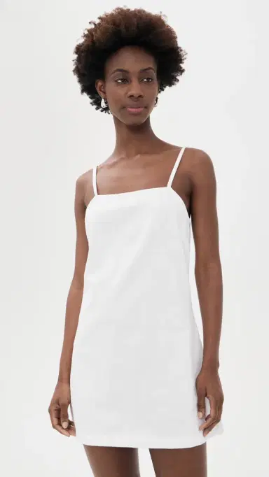 Joe's Jeans Clean Denim Shift Dress White | Thumbnail 2