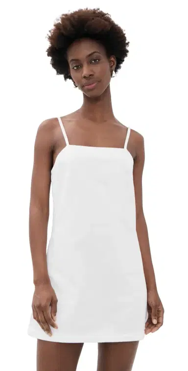 Joe's Jeans Clean Denim Shift Dress White | Thumbnail 1