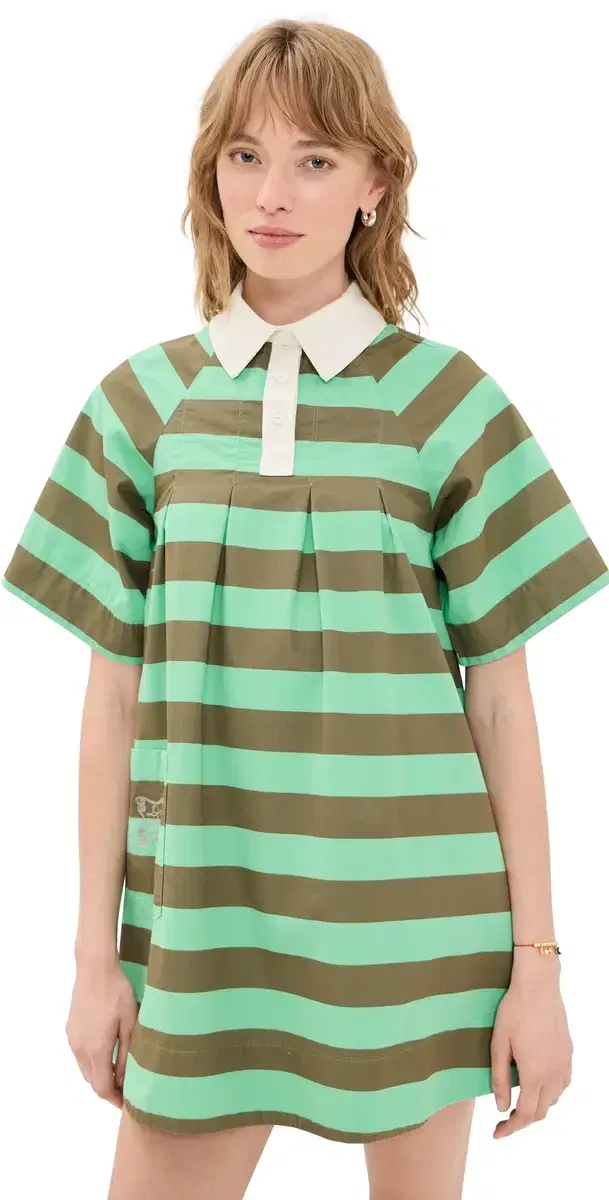 Damson Madder Maggie Mini Polo Dress Multi
