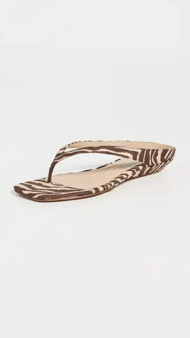 Dolce Vita Gizel Thong Sandals Beige Zebra Raffia | Thumbnail 2 Dolce Vita Gizel Thong Sandals Beige Zebra Raffia | Thumbnail 2