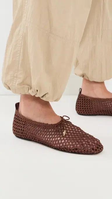 Dolce Vita Kaylyn Woven Flats Dk Brown Crochet | Thumbnail 3