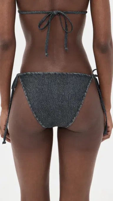rag & bone Miramar Triangle String Bikini Bottoms Washed Black | Thumbnail 3 rag & bone Miramar Triangle String Bikini Bottoms Washed Black | Thumbnail 3
