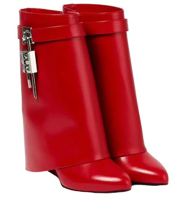 Givenchy Shark Lock leather ankle boots