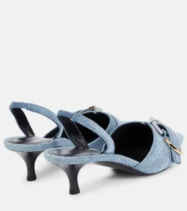 Givenchy Voyou denim slingback pumps | Thumbnail 2