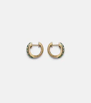 Anita Ko Lola 18kt gold earrings with emeralds and diamonds | Thumbnail 4 Anita Ko Lola 18kt gold earrings with emeralds and diamonds | Thumbnail 4