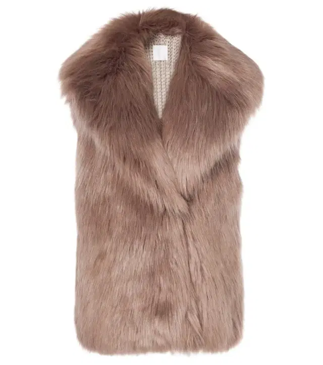 Faux fur vest