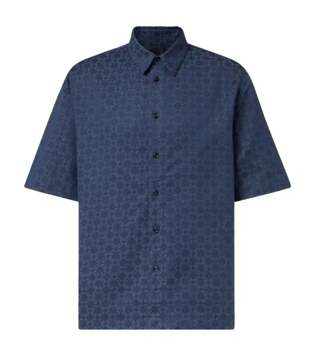 Monogram 72 jacquard denim shirt