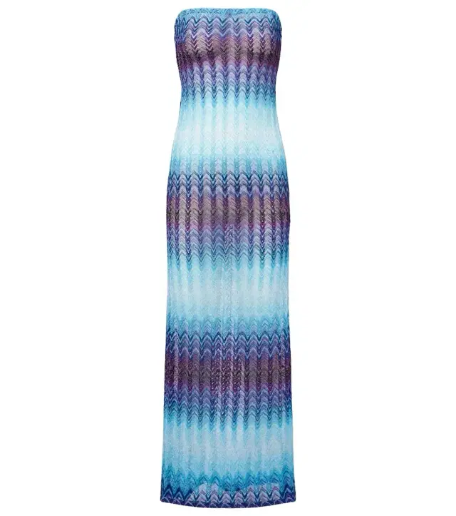 Lamé beach cover-up