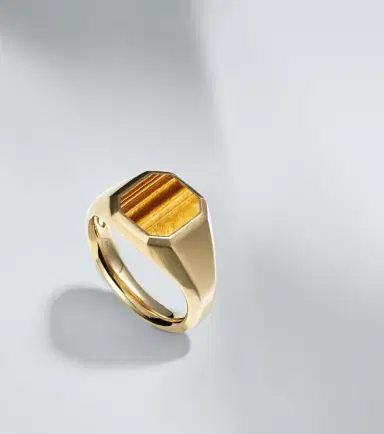 David Yurman Streamline 18kt gold ring with tiger's eye | Thumbnail 3
