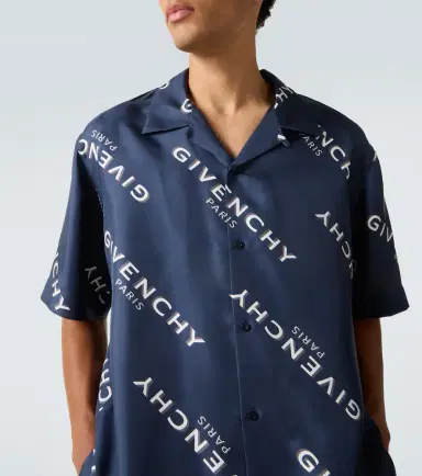 Givenchy Shadow silk bowling shirt | Thumbnail 3