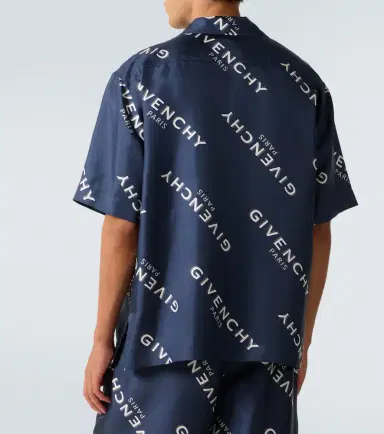 Givenchy Shadow silk bowling shirt | Thumbnail 4