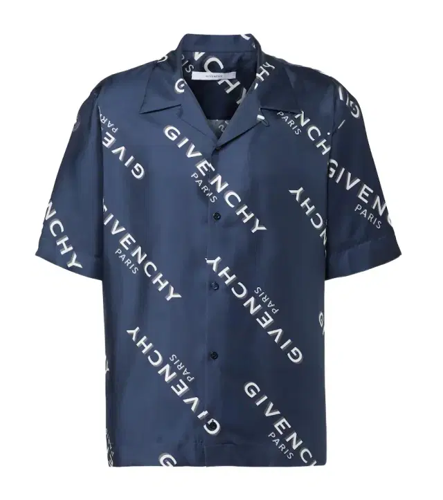 Shadow silk bowling shirt